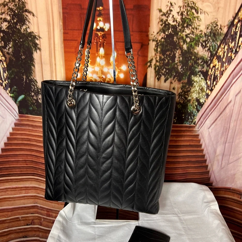 KATE SPADE Briar Lane Quilted Slim North South Tote Women's Leather Handbag - Picture 14 of 16